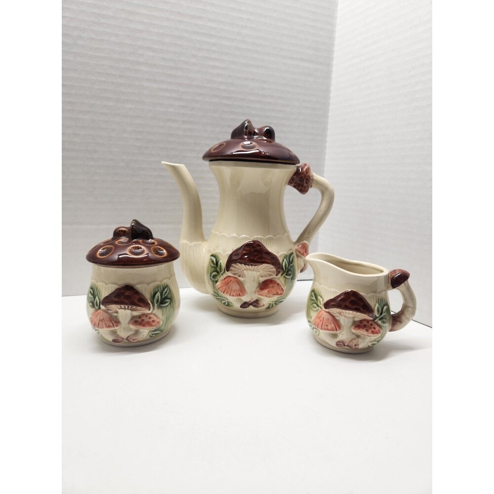 Mushroom Tea Set  Empress By Haruta Incomplete Set 11pc